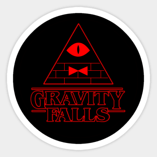 Stranger Falls Sticker